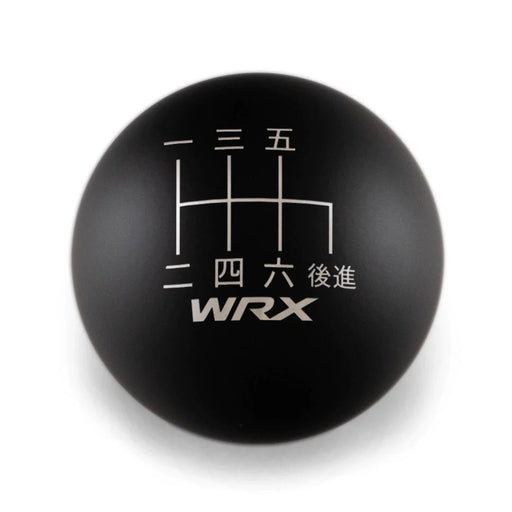 Billetworkz Weighted Shift Knob w/ 6 Speed WRX Japanese Engraving 2015-2024 WRX - BW-KNB-WRX6-JPWRX-MBLK-SP - Subimods.com