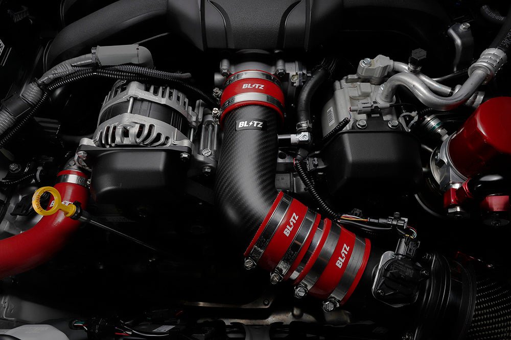 Blitz Carbon Fiber Suction Kit w/ Red Couplers 2022-2024 BRZ Blitz Carbon Fiber Suction Kit w/ Red Couplers 2022-2024 BRZ