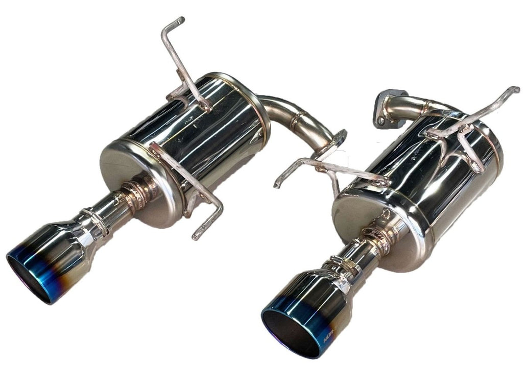 Blitz NUR-SPEC Custom Series Axle Back Exhaust w/ Burnt Stainless