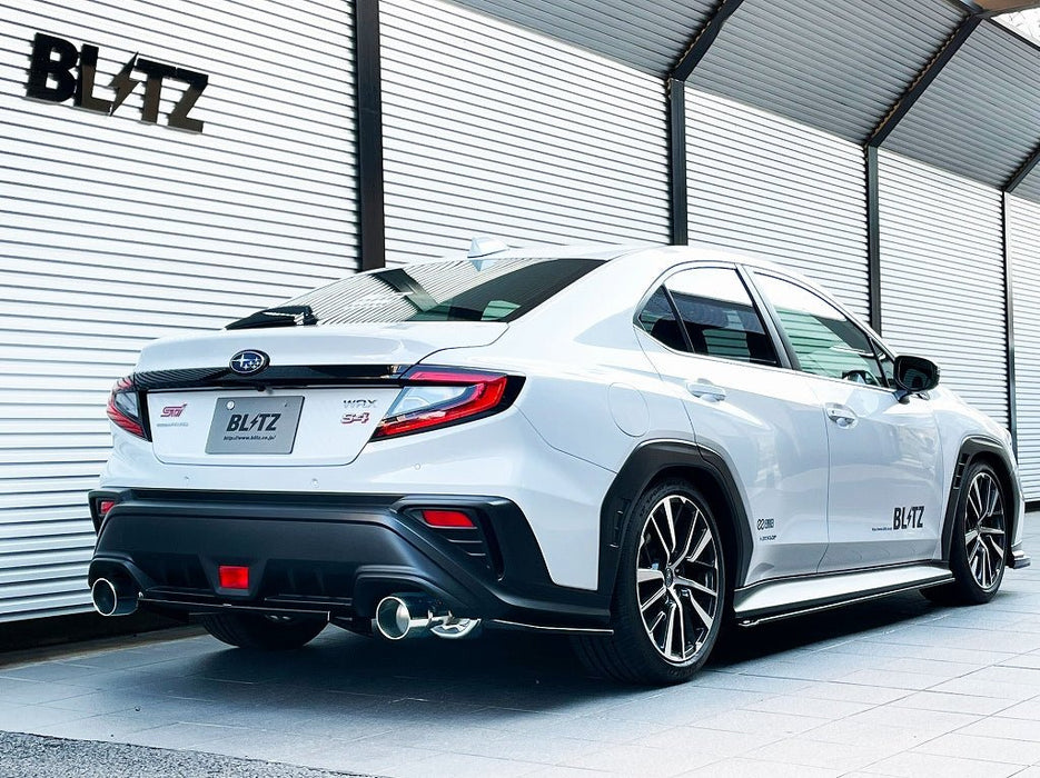 Blitz NUR-SPEC Custom Series Axle Back Exhaust w/ Polished Stainless Tips 2022-2024 WRX - 63204 - Subimods.com