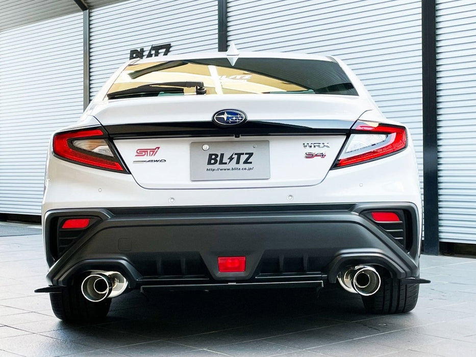 Blitz NUR-SPEC Custom Series Axle Back Exhaust w/ Polished Stainless Tips 2022-2023 WRX - 63204 - Subimods.com