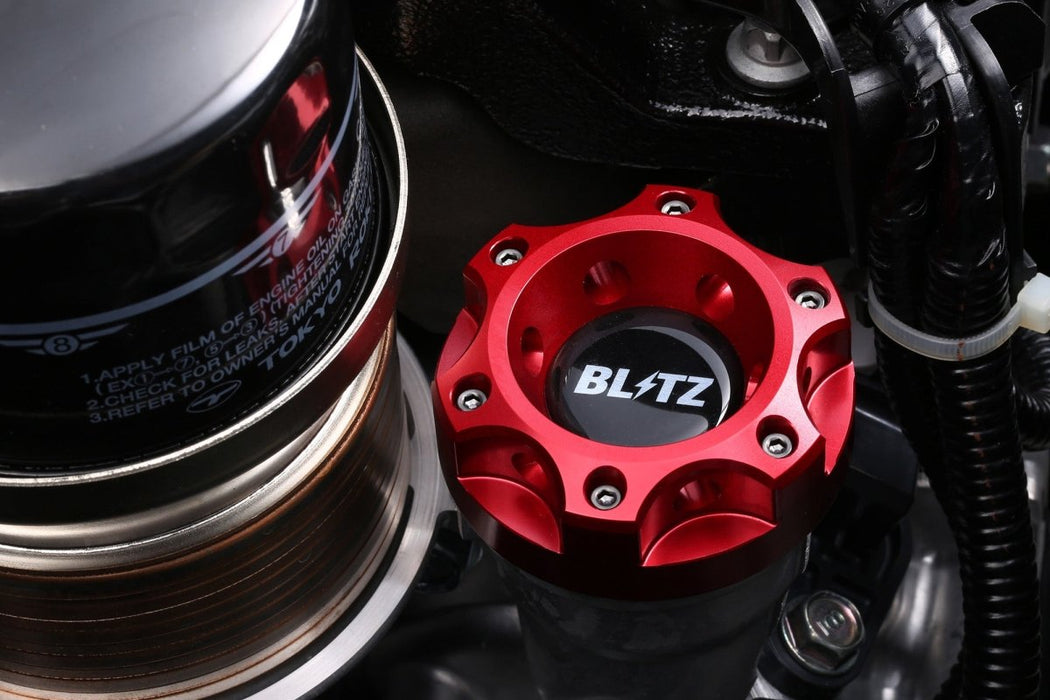 Blitz Racing Oil Cap Red 2013-2023 BRZ / 2013-2016 FRS / 2021-2023 GR86 - 13852 - Subimods.com