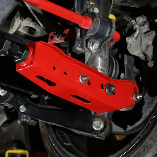 BLOX Racing Rear Lower Control Arms Red 2008-2021 WRX / 2008-2021 STI / 2013-2021 BRZ - BXSS-50010-RD - Subimods.com