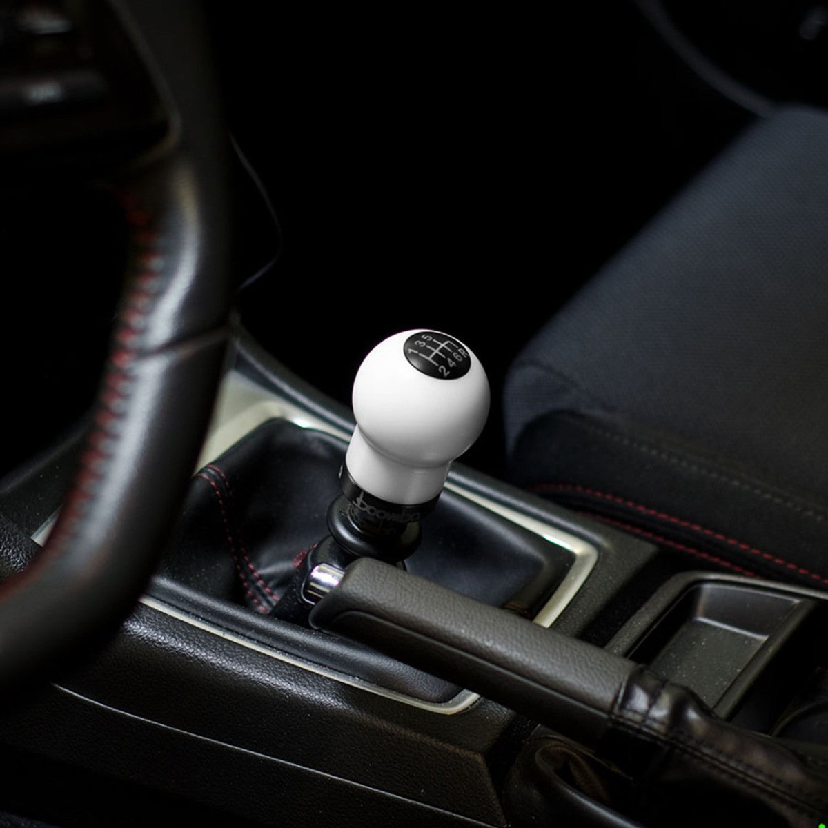 Boomba Racing 270g Weighted Delrin Shift Knob White w/ Natural Finish Most Subaru Models - 031000090001 - Subimods.com