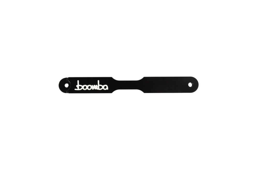 Boomba Racing Aluminum Battery Tie Down Black Finish 2015-2024 WRX - 031000060100 - Subimods.com