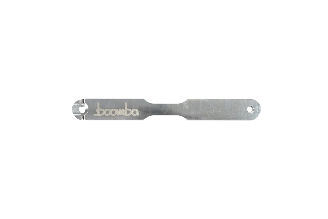 Boomba Racing Aluminum Battery Tie Down Natural Finish 2015-2024 WRX - 031000060000 - Subimods.com