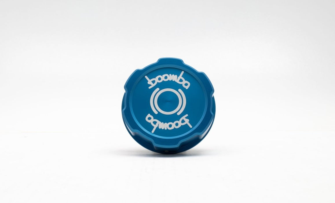 Boomba Racing Aluminum Brake Reservoir Cap Blue Finish 2002-2024 WRX / 2004-2021 STI - 031010110300 - Subimods.com