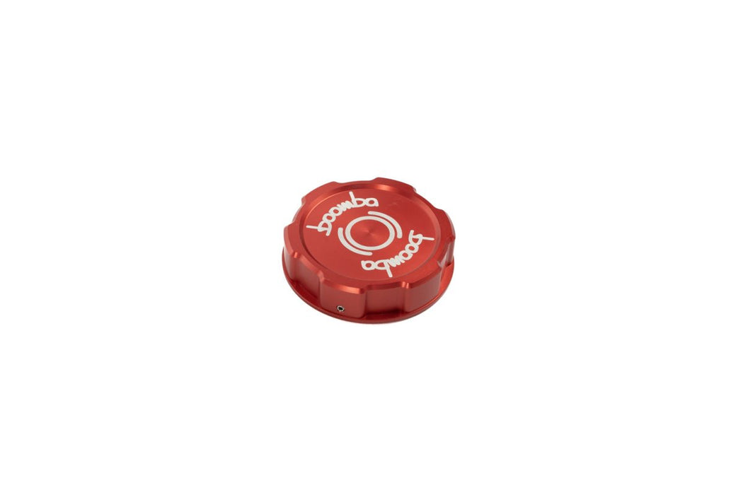 Boomba Racing Aluminum Brake Reservoir Cap Red Finish 2002-2024 WRX / 2004-2021 STI - 031010110200 - Subimods.com