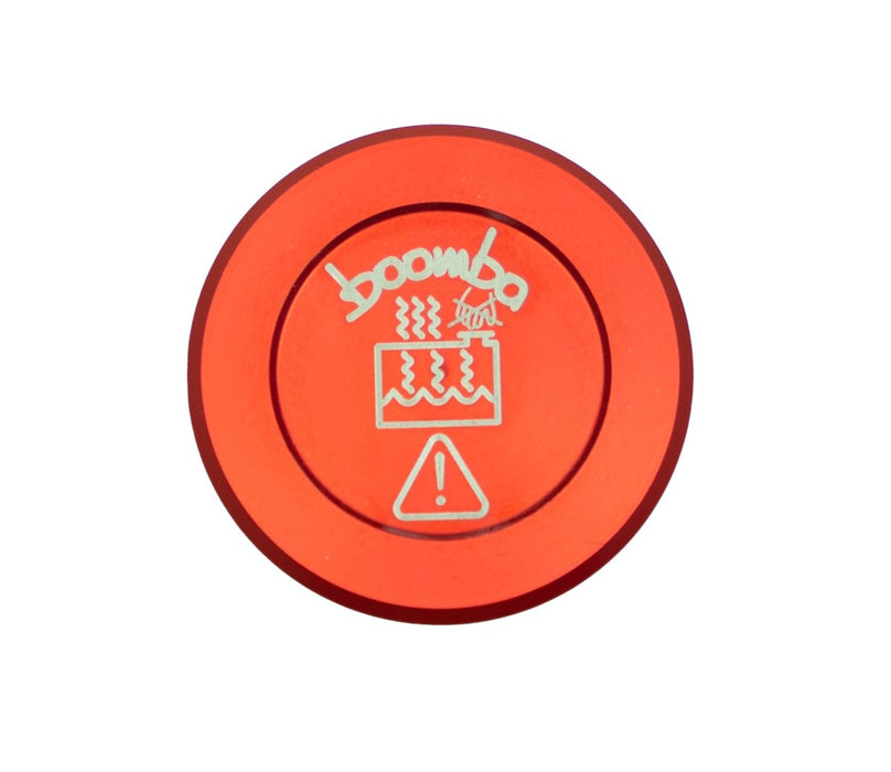 Boomba Racing Aluminum Coolant Overflow Reservoir Cap Red Finish 2002-2024 WRX / 2004-2021 STI - 031030110200 - Subimods.com