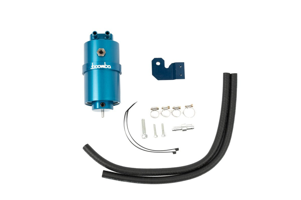 Boomba Racing Stage 2 Catch Can Kit Blue Finish 2015-2021 WRX - 031200040301 - Subimods.com