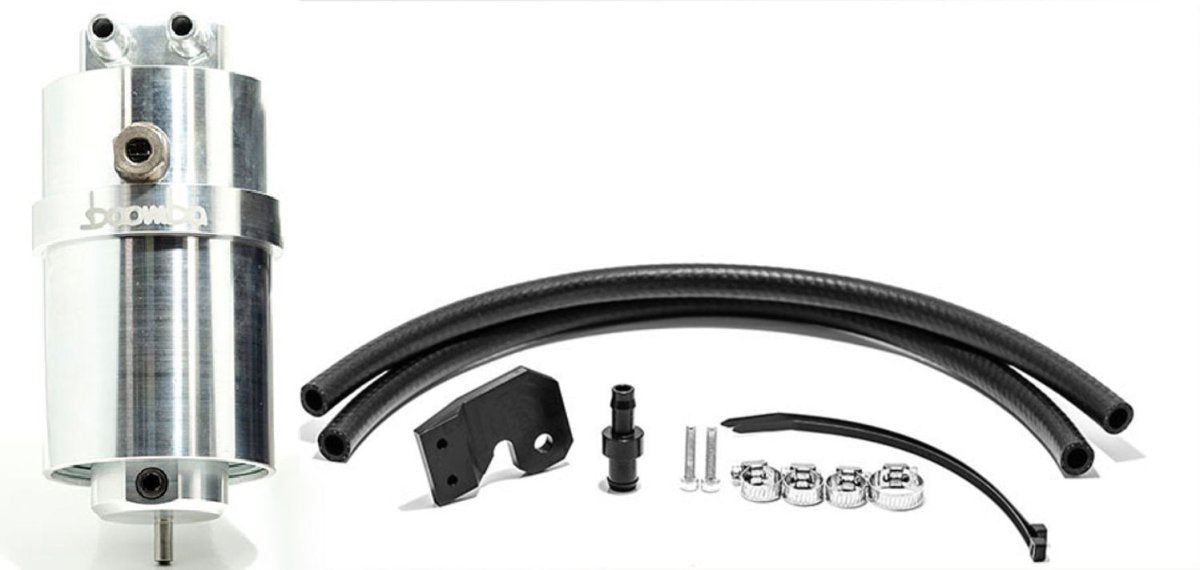 Boomba Racing Stage 2 Catch Can Kit Natural Finish 2015-2021 WRX - 031200040001 - Subimods.com