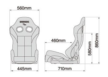 Bride GIAS III Low Max Reclinable Black Carbon Aramid Shell w/ Red Fabric Seat and Low Cushion - G62BSR - Subimods.com