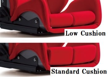 Bride GIAS III Low Max Reclinable Black Carbon Aramid Shell w/ Red Fabric Seat and Standard Cushion - G61BSR - Subimods.com