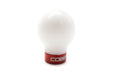 COBB Delrin Shift Knob White w/ Red 6 Speed Subaru Models - 213350-W-RD - Subimods.com