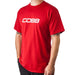 COBB Logo T-Shirt Red w/ White Logo - CO-REDCOBB-SHIRT-S - Subimods.com