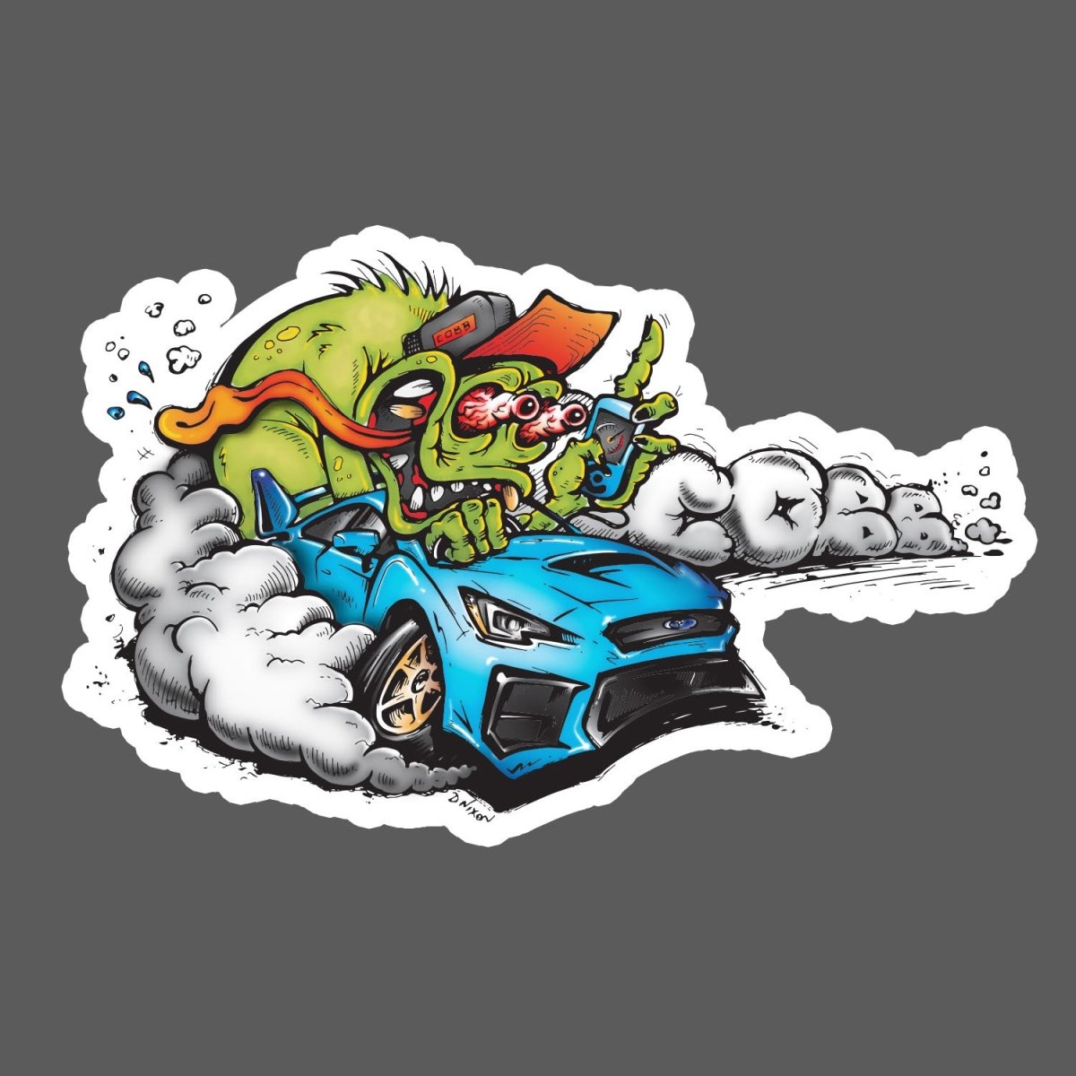 Cobb Sticker COBB Subiebeast Chrome Sticker for Subaru WRX STI - Subimods — Subimods.com