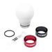 COBB Weighted Round Delrin Shift Knob White w/ Interchangeable Base 6 Speed Subaru Models - 213360-W - Subimods.com