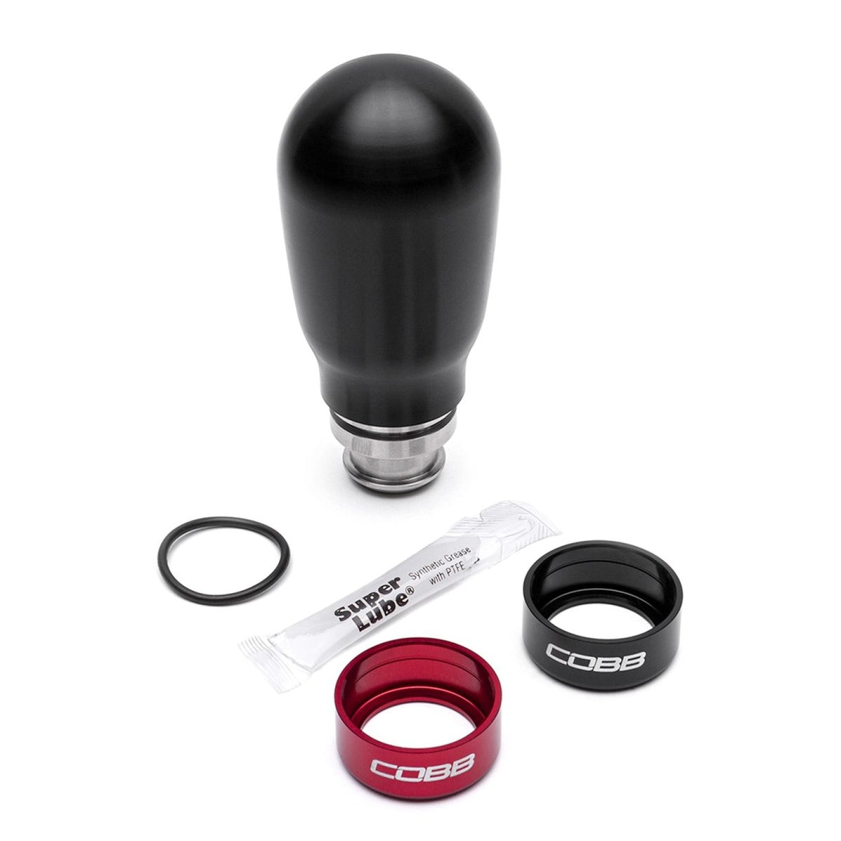 COBB Weighted Tall Shift Knob Black w/ Interchangeable Base 5 Speed
