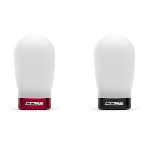 COBB Weighted Tall Shift Knob White w/ Interchangeable Base 2013-2023 BRZ / 2013-2016 FRS / 2017-2021 GT86 / 2022-2023 GR86 - 291370-W - Subimods.com