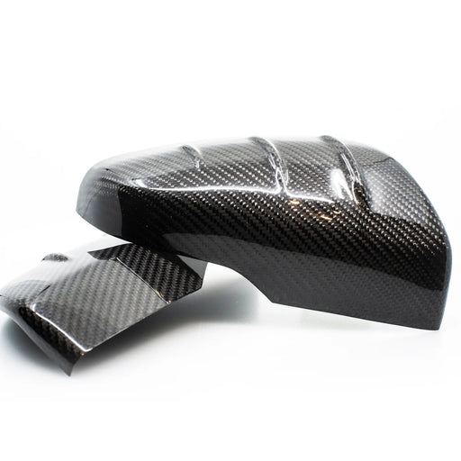 Compressive Tuning Carbon Fiber Mirror Caps 2019-2023 Forester / 2018-2023 Crosstrek - CT-021-S-Y - Subimods.com