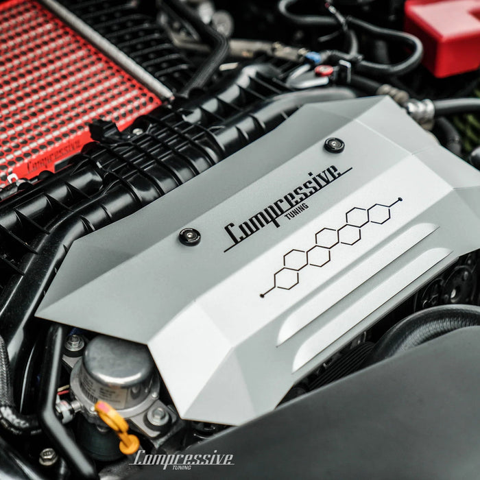 Compressive Tuning Diamond Engine Cover 2019-2023 Ascent - CT-035-RD-BK - Subimods.com