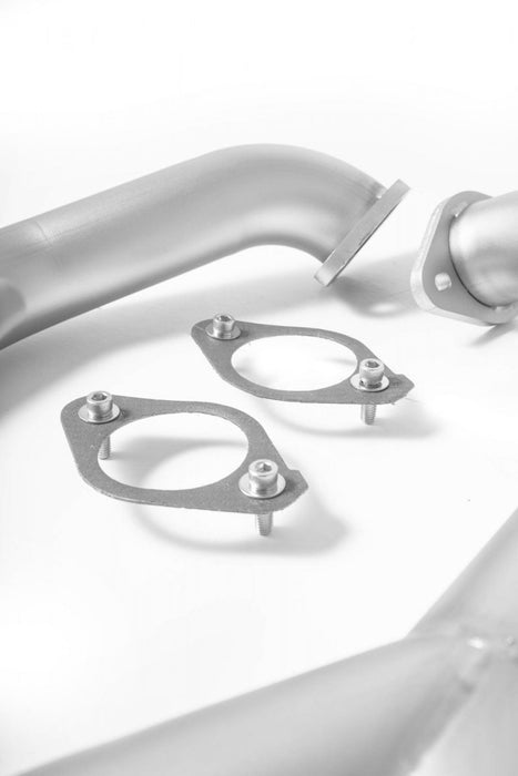 cp-e Austenite Axle Back Exhaust w/ Black 4" Double Wall Tips 2015-2018 STI / 2015-2021 WRX - SBAE00001B - Subimods.com