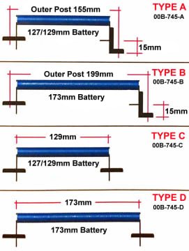 Cusco Battery Tie Down Blue Type D Most Models - 00B-745-D - Subimods.com