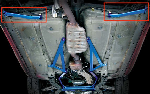 Cusco Lower Rear Power Brace 2002-2007 WRX / 2004-2007 STI - 672-492-R - Subimods.com