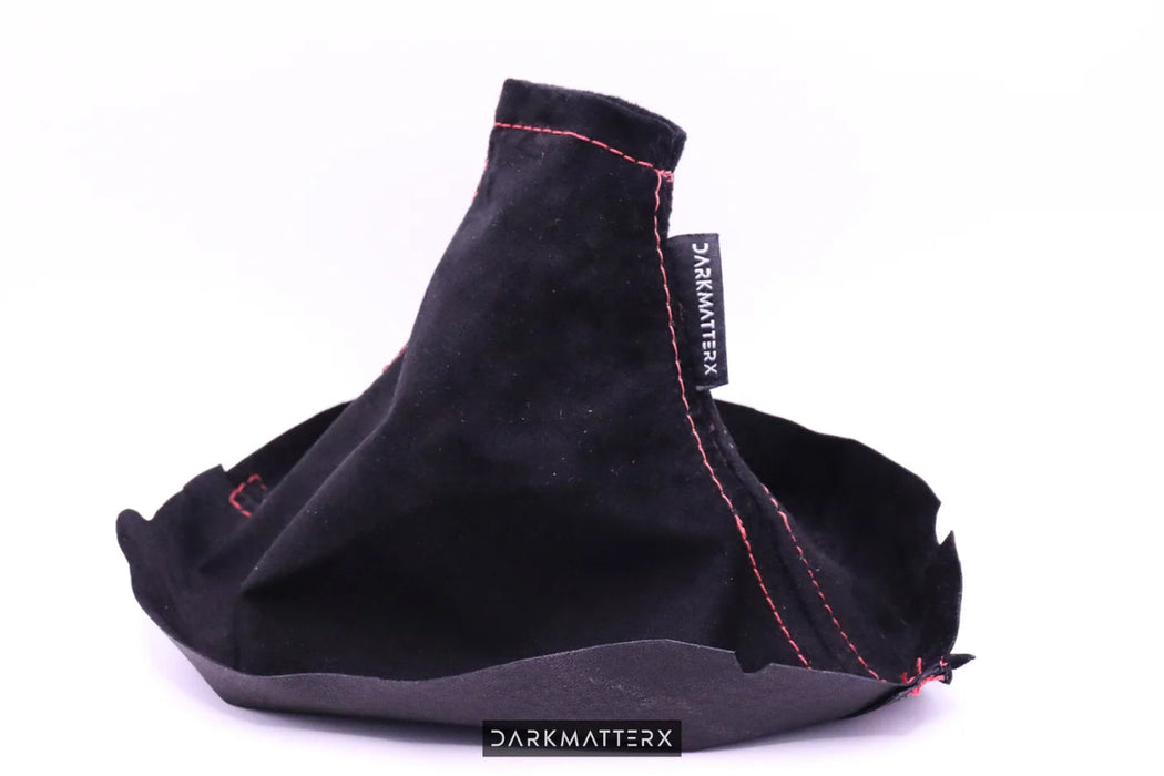 DARKMATTERX Suede Shift Boot Black w/ Red Stitching 2015-2021 WRX - SSB-15W-SUE - Subimods.com