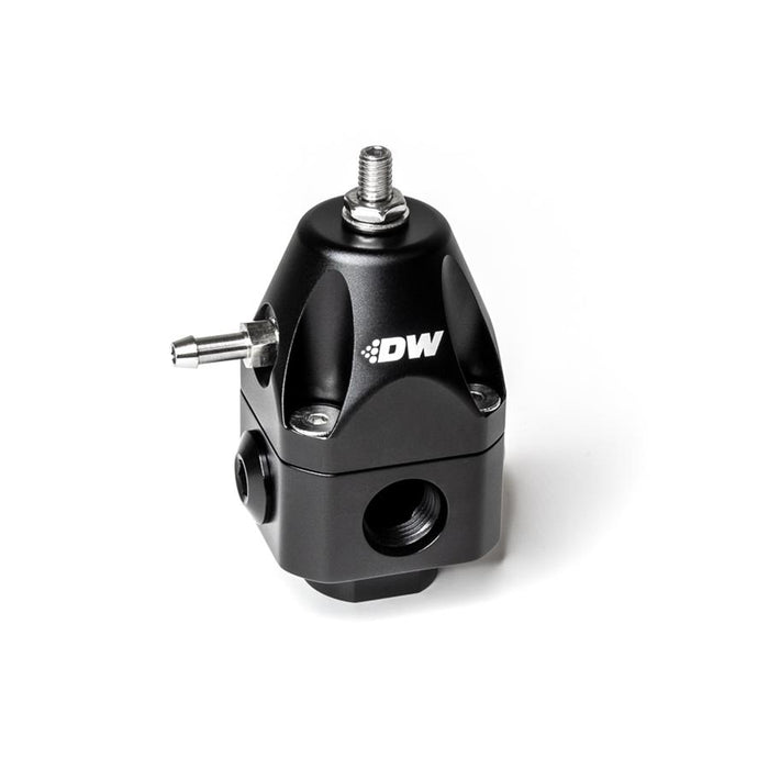 Deatschwerks DWR1000c Adjustable Fuel Pressure Regulator Black -6AN Inlet / -6AN Outet - 6-1002-FRB - Subimods.com