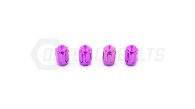 Dress Up Bolts Gear Design Titanium Valve Stem Kit Most Subaru Models - ACC-002-Ti-PRP - Subimods.com