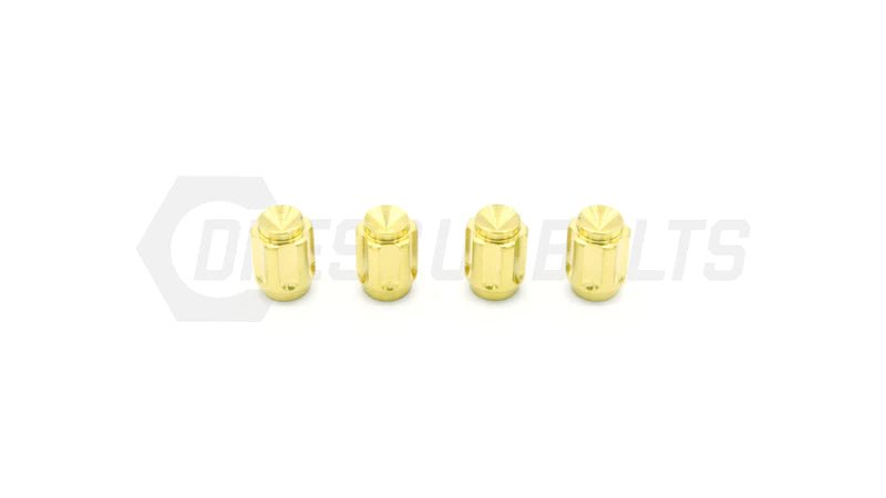 Dress Up Bolts Gear Design Titanium Valve Stem Kit Most Subaru Models - ACC-002-Ti-GLD - Subimods.com