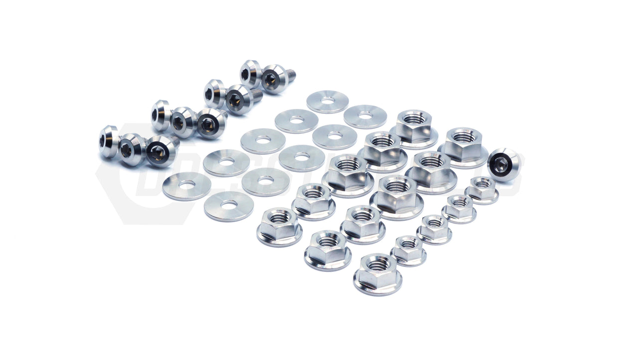 Dress Up Bolts Stage 1 Titanium Hardware Engine Bay Kit 2022-2024 WRX - SUB-038-Ti-BLU - Subimods.com