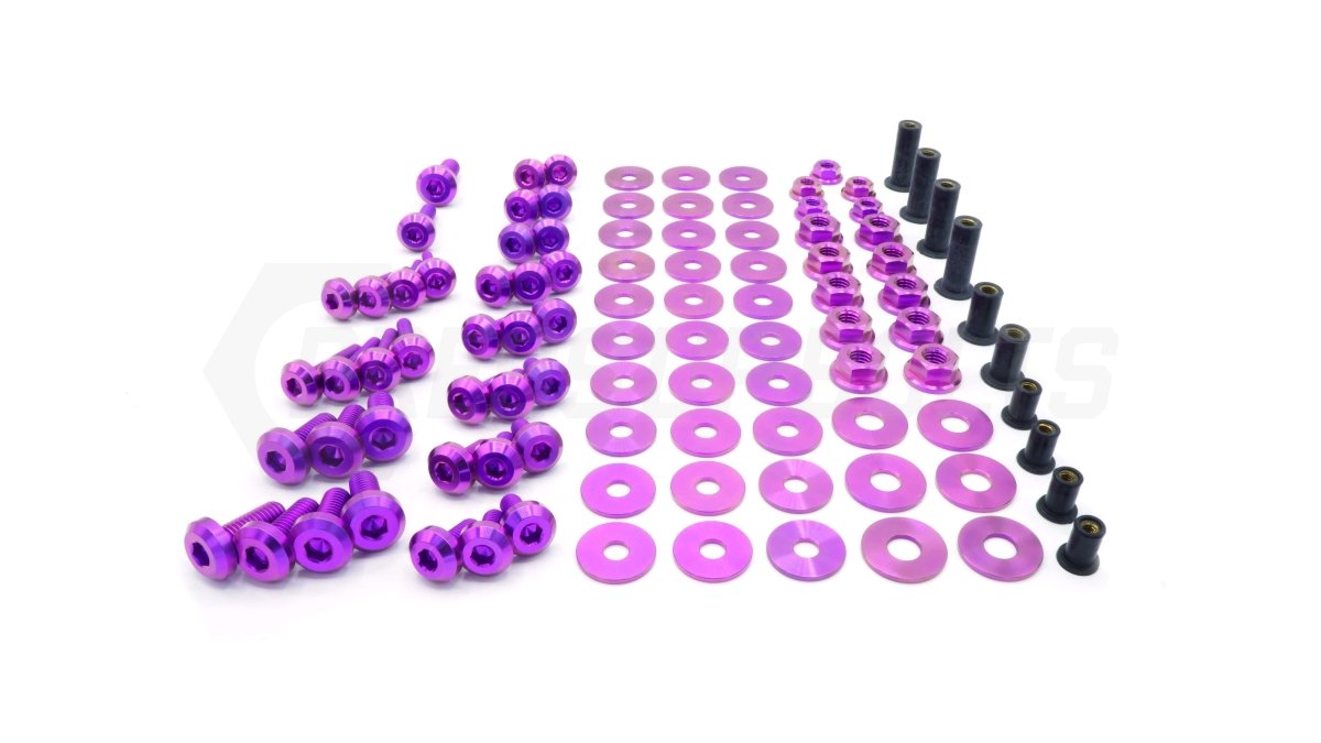 Dress Up Bolts Titanium Engine Bay Kit for 2015-2021 WRX STI Subimods.com Dress Up Bolts Titanium Engine Bay Kit for 2015-2021 WRX STI Subimods.com