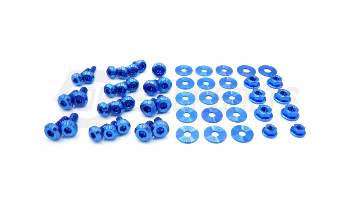 Dress Up Bolts Titanium Hardware Engine Bay Kit 2002-2003 WRX - SUB-011-Ti-BLU - Subimods.com