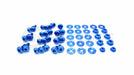 Dress Up Bolts Titanium Hardware Engine Bay Kit 2002-2003 WRX - SUB-011-Ti-BLU - Subimods.com