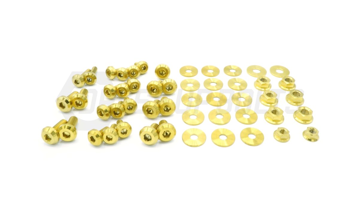 Dress Up Bolts Titanium Hardware Engine Bay Kit 2002-2003 WRX - SUB-011-Ti-GLD - Subimods.com