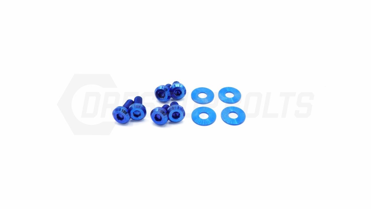 Dress Up Bolts Titanium Hardware Hood Kit 1998-2001 Impreza - SUB-023-Ti-BLU - Subimods.com