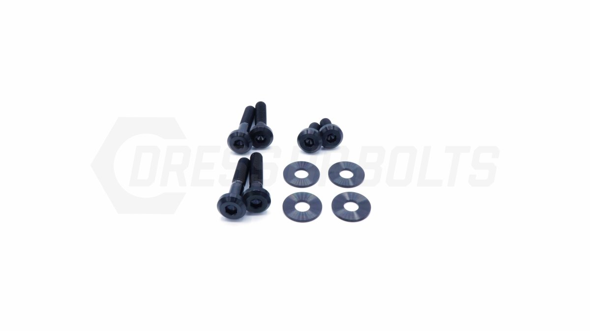 Dress Up Bolts Titanium Hardware Trunk Kit 1998-2001 Impreza - SUB-027-Ti-BLK - Subimods.com