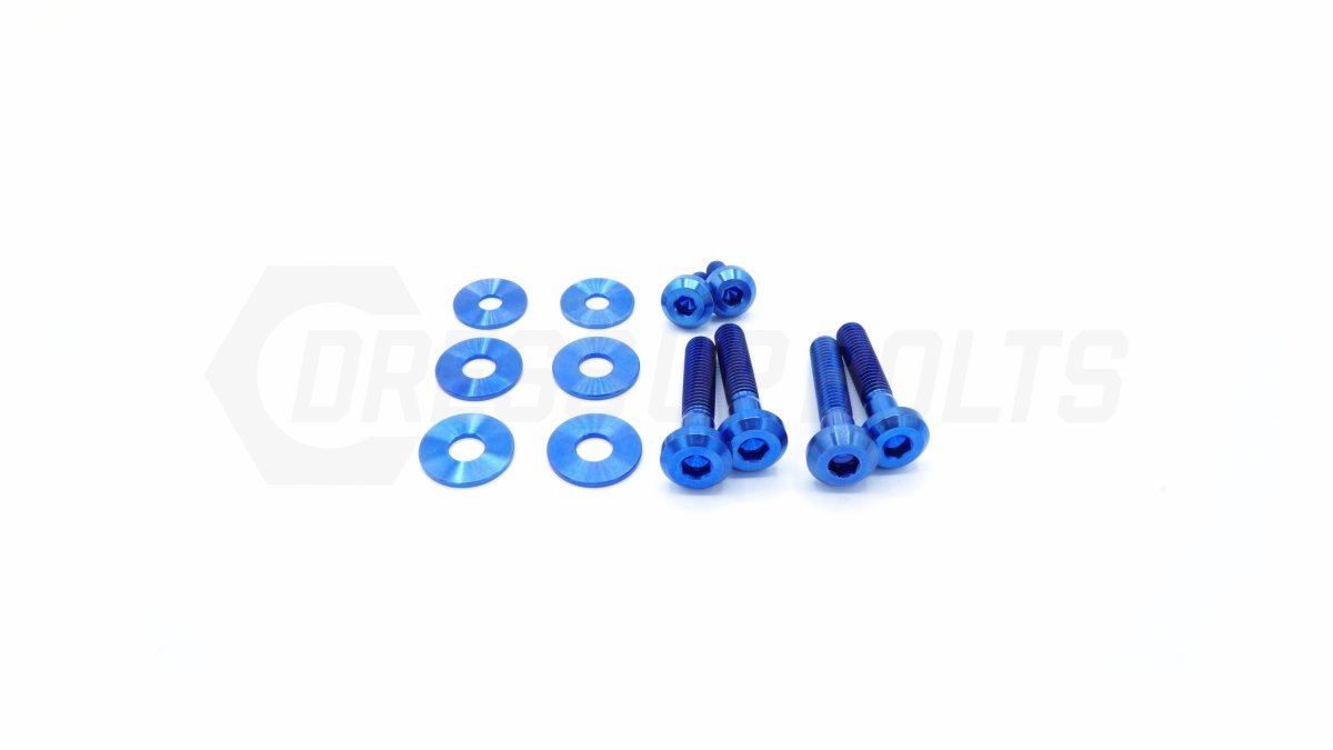 Dress Up Bolts Titanium Hardware Trunk Kit 2015-2021 WRX / 2015-2021 STI - SUB-019-Ti-BLU - Subimods.com