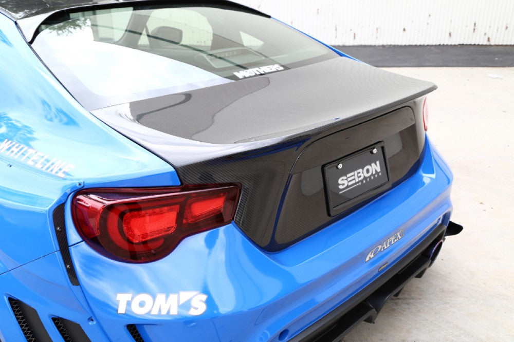 Seibon C-Style Carbon Fiber Trunk Lid 2012-2021 BRZ - TL1213SCNFRS-C - Subimods.com