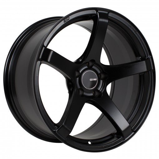 Enkei Kojin Matte Black 18x9.5 5x100 45mm Offset - 476-895-8045BK - Subimods.com