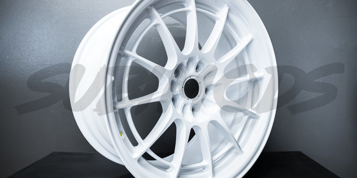 Enkei NT03+M Vanquish White 18x9.5 Wheels for Subaru WRX STI