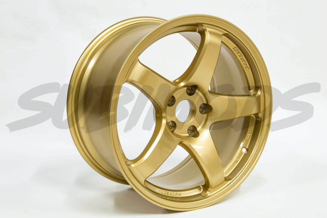 Enkei PF05 Gold 18x9.5 5x114.3 38mm Offset - 527-895-6538GG - Subimods.com