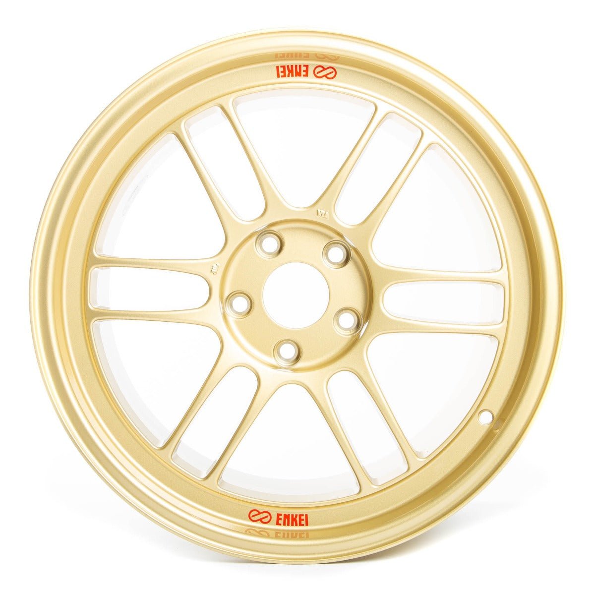 18x9.5 Enkei RPF1 5x114.3 38mm Offset 73mm Bore Gold Wheel main image 0