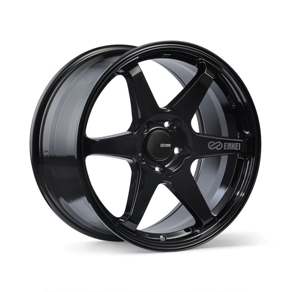 Enkei T6R Gloss Black 18x9.5 Wheel for Subaru WRX STI — Subimods.com