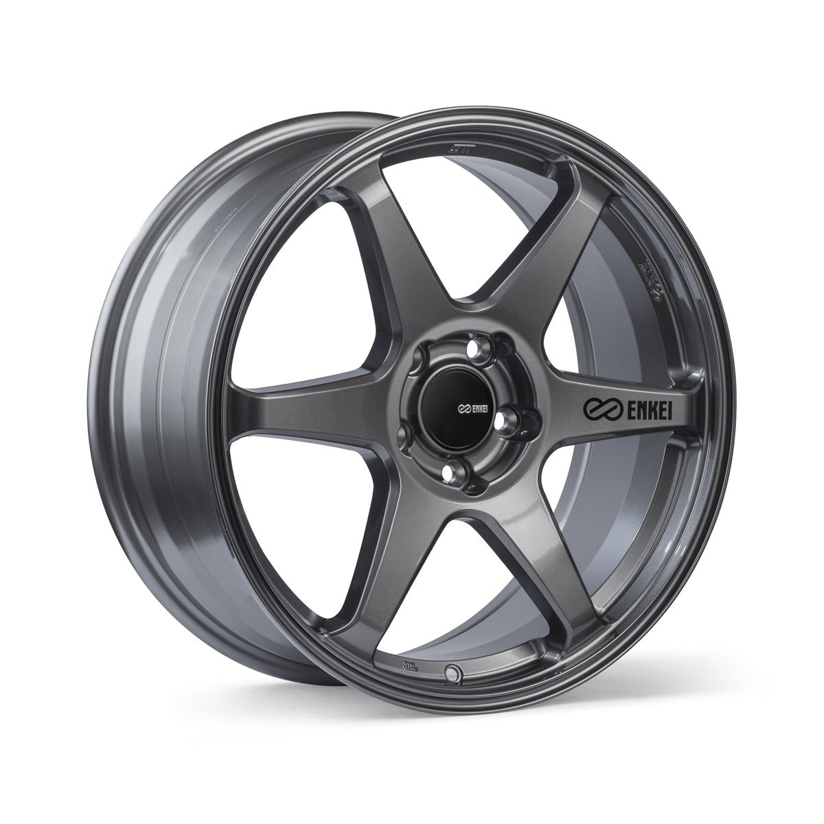 Enkei T6R Gloss Gunmetal 18x8.5 Wheels for Subaru WRX STI 