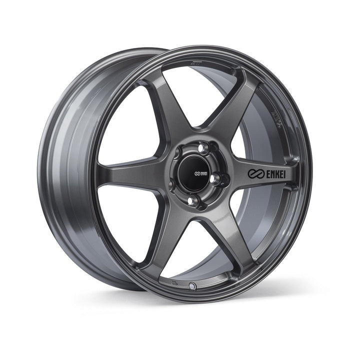 Enkei T6R Gloss Gunmetal 18x8.5 5x114.3 38mm Offset - 539-885-6538GM - Subimods.com