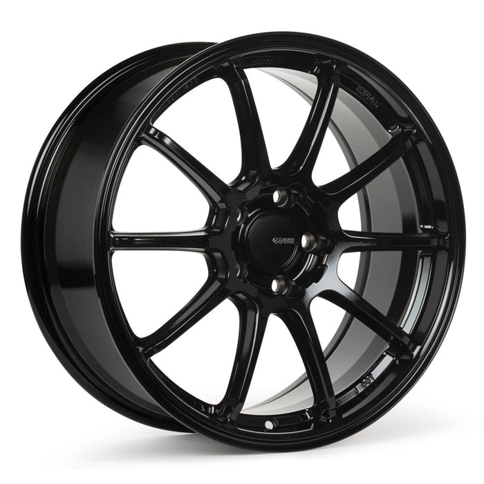 Enkei Triumph Gloss Black 18x8.5 5x100 45mm Offset - 543-885-8045BK - Subimods.com