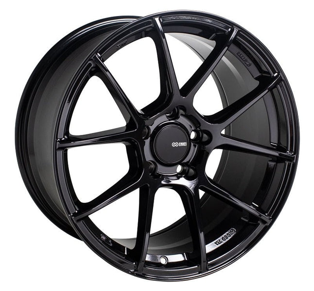 Enkei TSV Gloss Black 18x9.5 Wheels for Subaru WRX STI — Subimods.com